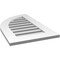 Ekena Millwork Quarter Round Top Left Surface Mount PVC Gable Vent w/ 3-1/2"W x 1"P Standard Frame, 18"W x 30"H GVPQL18X3001SF - alternate 3